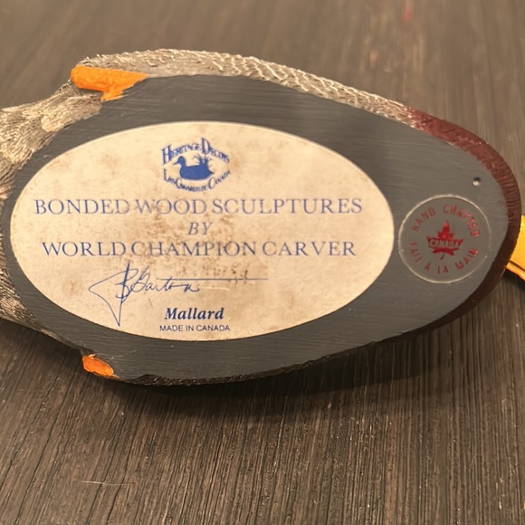 Heritage Decores Mallard  bonded would sculptures by world champion Carver - Picture 6 of 6